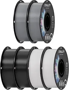Creality Creality PETG Filament Black &White Bundle with White & White + Grey & Grey