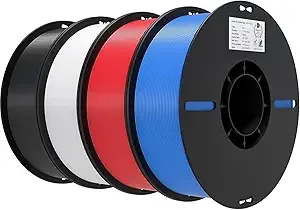 Creality Creality 2kg Black & White PLA Bundle 2kg Red & Blue PLA