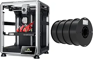 Creality Creality K1 SE 3D Printer Bundle with PLA Filament 4 Packs（4 Black）