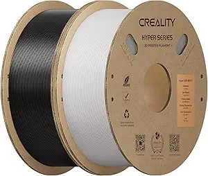 Creality Creality Hyper ABS Filament 2KG, High-Temperature Resistant, High Impact Strength, Stable Printing Performance, +/- Accuracy（Black&White