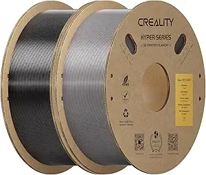 Creality Creality Hyper PETG Filament Bundle 2KG, High-Speed PETG for 30–/s Printing, Low Stringing, Strong Layer Adhesion, +/- Accuracy,Fits for Most FDM 3D Printers(Black&Grey)