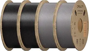 Creality Creality Hyper ABS Filament 4KG, High-Temperature Resistant, High Impact Strength, Stable Printing Performance, +/- Accuracy（Black&Grey
