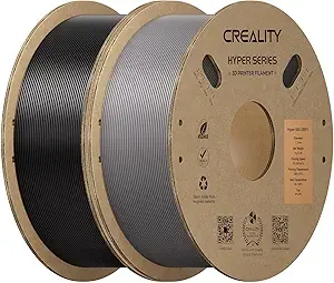 Creality Creality Hyper ABS Filament 2KG, High-Temperature Resistant, High Impact Strength, Stable Printing Performance, +/- Accuracy(Black&Grey)