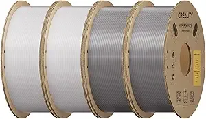 Creality Creality Hyper PETG Filament Bundle 4KG, High-Speed PETG for 30–/s Printing, Low Stringing, Strong Layer Adhesion, +/- Accuracy,Fits for Most FDM 3D Printers(White&Grey 4-Pack)