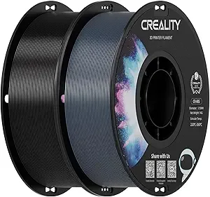 Creality Creality 2 kg Black & Gray ABS Filament, 3D Printer Filament Bundle, Excellent Resistance, Odorless Non-Toxic, Stability, Tough (Black & Gray)