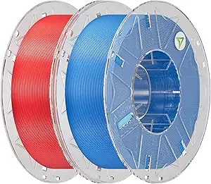 Creality Creality Hyper PLA Filament Bundle 2KG, RFID 3D Printer Filament PLA for High Speed 30-/s, Support CFS, Fits for Most 3D Printers (Red&Blue)
