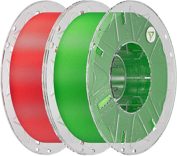 Creality Creality Hyper PLA Filament 2KG RFID Smart Filament for High-Speed 30–/s, CFS Compatible, Fits Most 3D Printers (Red & Green)