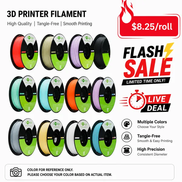 Creality (Live Exclusive)12KG Soleyin Ultra PLA 12 Color Pack