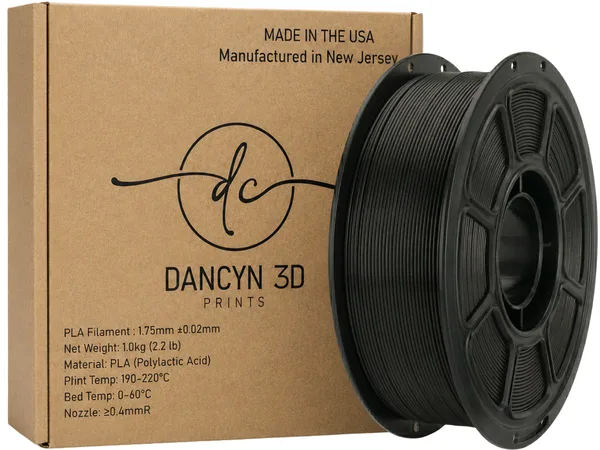 Dancyn 3D Prints PLA+ Black