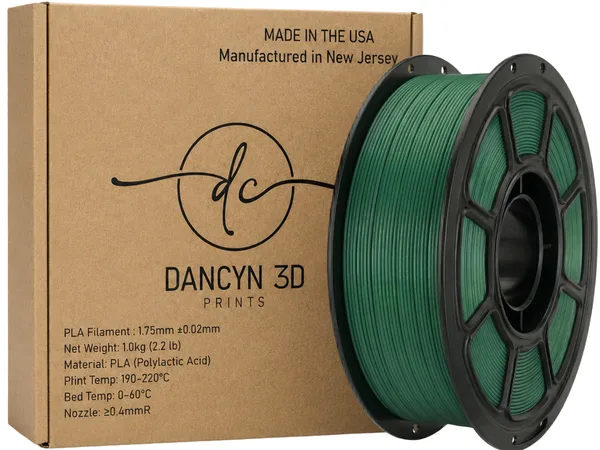 Dancyn 3D Prints PLA+ Green