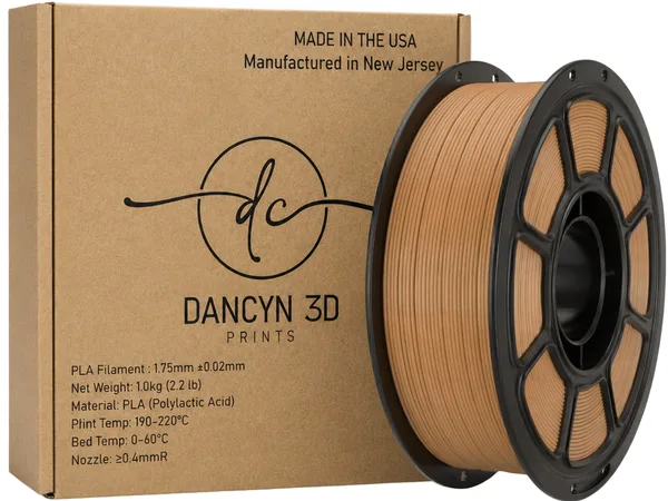 Dancyn 3D Prints PLA+ Brown