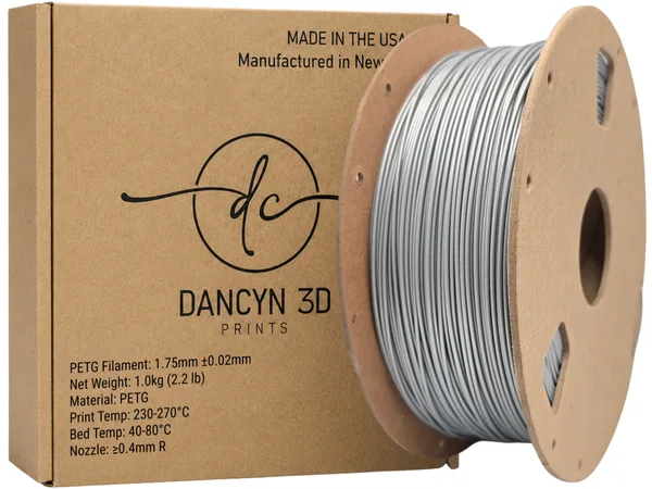 Dancyn 3D Prints PETG Silver