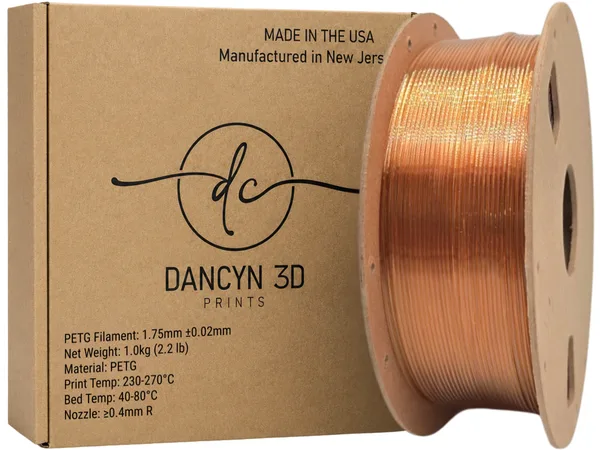 Dancyn 3D Prints PETG Orange