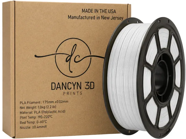 Dancyn 3D Prints PLA White