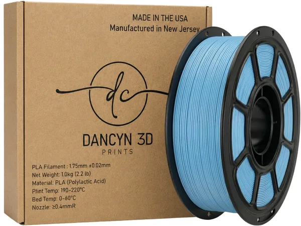 Dancyn 3D Prints PLA Sky Blue