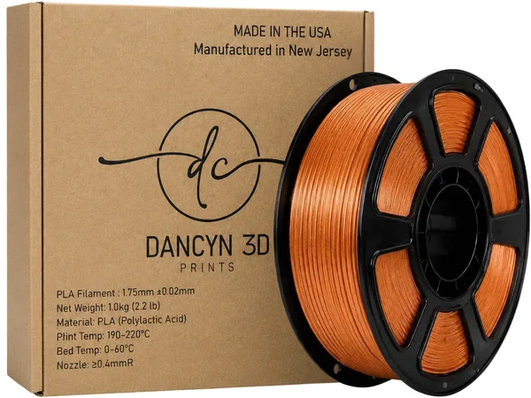 Dancyn 3D Prints PLA Gold