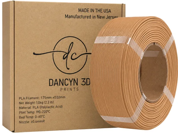 Dancyn 3D Prints PLA Brown