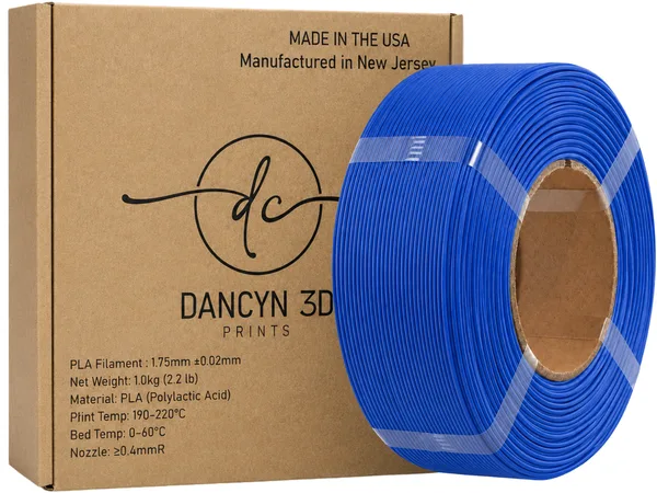 Dancyn 3D Prints PLA Blue