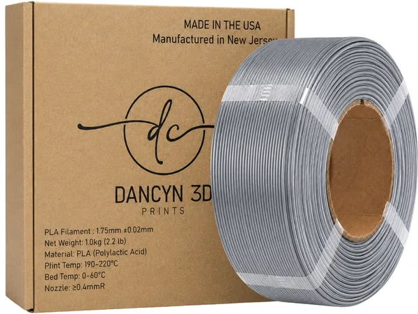 Dancyn 3D Prints PLA Silver