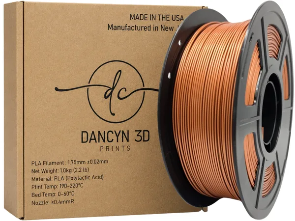 Dancyn 3D Prints PLA Metal Orange