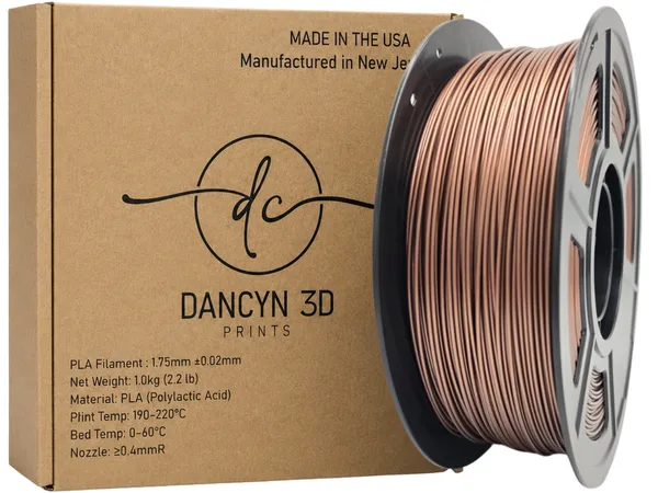 Dancyn 3D Prints PLA Metal Brown