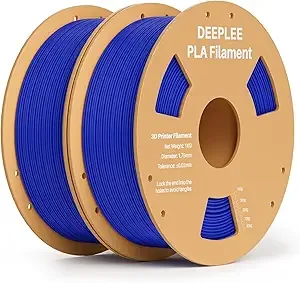 Deeplee3D DEEPLEE PLA 3D Printer Filament, Dimensional Accuracy +/-, Neatly Wound, No Clogging, Vacuum Package, Fits for Most FDM 3D Printers, Cardboard Spool 2kg Dark Blue