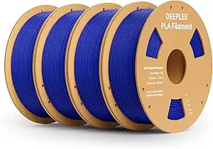 Deeplee3D DEEPLEE PLA 3D Printer Filament, Dimensional Accuracy +/-, Neatly Wound, No Clogging, Vacuum Package, Fits for Most FDM 3D Printers, Cardboard Spool 4kg Dark Blue