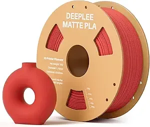 Deeplee3D PLA Matte Ruby Red