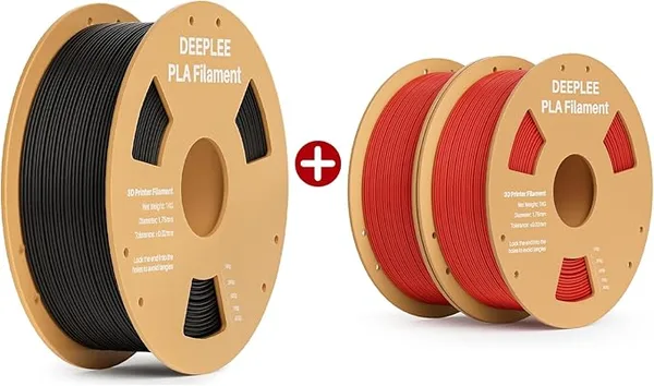 Deeplee3D PLA Black, Red