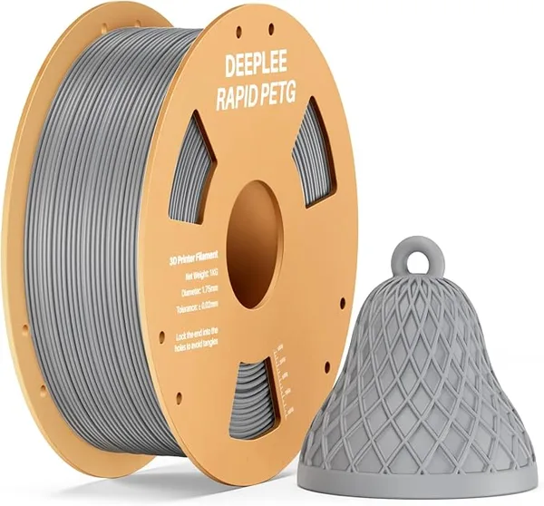 Deeplee3D Rapid PETG Filament, High Speed PETG 3D Printer Filament Up to/s, Dimensional Accuracy +/-, Fits for Most FDM 3D Printers, 1kg Space Gray