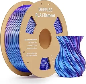 Deeplee3D PLA Silk Blue, Rainbow