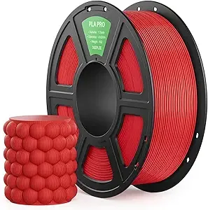 Deeplee3D DEEPLEE PLA PRO Filament, Stronger Toughness 3D Printer Filament, PLA Filament Dimensional Accuracy +/-, Neatly Wound, Fits Most FDM 3D Printer, 1KG Red