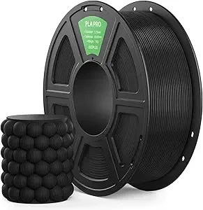 Deeplee3D DEEPLEE PLA PRO Filament, Stronger Toughness 3D Printer Filament, PLA Filament Dimensional Accuracy +/-, Neatly Wound, Fits Most FDM 3D Printer, 1KG Black