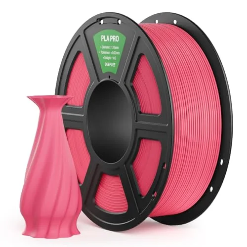 Deeplee3D DEEPLEE PLA PRO Filament, Stronger Toughness 3D Printer Filament, PLA Filament Dimensional Accuracy +/-, Neatly Wound, Fits Most FDM 3D Printer, 1KG Hot Pink