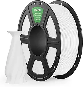 Deeplee3D DEEPLEE PLA PRO Filament, Stronger Toughness 3D Printer Filament, PLA Filament Dimensional Accuracy +/-, Neatly Wound, Fits Most FDM 3D Printer, 1KG White