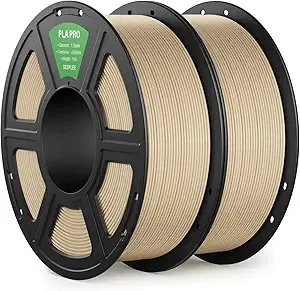 Deeplee3D DEEPLEE PLA PRO Filament, Stronger Toughness 3D Printer Filament, PLA Filament Dimensional Accuracy +/-, Neatly Wound, Fits Most FDM 3D Printer, 2 Pack Beige