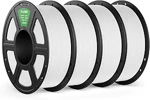 Deeplee3D DEEPLEE PLA PRO Filament, Stronger Toughness 3D Printer Filament, PLA Filament Dimensional Accuracy +/-, Neatly Wound, Fits Most FDM 3D Printer, 4 Pack White