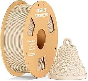 Deeplee3D Rapid PETG Filament, High Speed PETG 3D Printer Filament Up to/s, Dimensional Accuracy +/-, Fits for Most FDM 3D Printers, 1kg Beige
