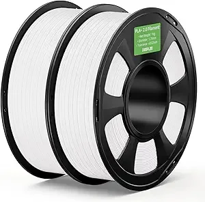Deeplee3D DEEPLEE PLA+ 2.0 Filament, Stronger Toughness 3D Printer Filament, White 2KG, Upgrade PLA Plus 3D Printer Filament, High Speed PLA+ Filament for Most FDM 3D Drucker