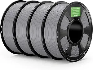 Deeplee3D DEEPLEE PLA+ 2.0 Filament, Stronger Toughness 3D Printer Filament, Grey 4KG, Upgrade PLA Plus 3D Printer Filament, High Speed PLA+ Filament for Most FDM 3D Drucker