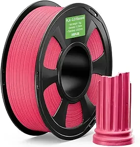 Deeplee3D DEEPLEE PLA+ 2.0 Filament, Stronger Toughness 3D Printer Filament, Hot Pink 1KG, Upgrade PLA Plus 3D Printer Filament, High Speed PLA+ Filament for Most FDM 3D Drucker