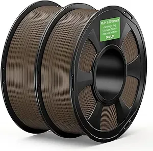 Deeplee3D DEEPLEE PLA+ 2.0 Filament, Stronger Toughness 3D Printer Filament, Brown 2KG, Upgrade PLA Plus 3D Printer Filament, High Speed PLA+ Filament for Most FDM 3D Drucker