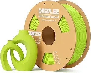 Deeplee3D DEEPLEE PLA Basic 3D Printer Filament, 3D Printing Filament with Dimensional Accuracy +/-, Neatly Wound, No Clogging, Best for Beginners, Fits for Most FDM 3D Printers 1KG Green