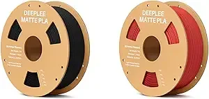 Deeplee3D DEEPLEE Matte PLA Filament 1kg Black and 1kg Ruby Red