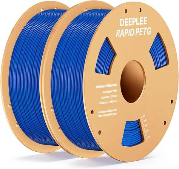 Deeplee3D Rapid PETG Filament, High Speed PETG 3D Printer Filament Up to/s, Dimensional Accuracy +/-, Fits for Most FDM 3D Printers, 2kg Blue