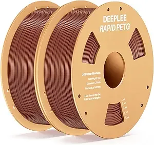 Deeplee3D DEEPLEE Rapid PETG Filament, High Speed PETG 3D Printer Filament Up to/s, Dimensional Accuracy +/-, Fits for Most FDM 3D Printers, 2kg Brown