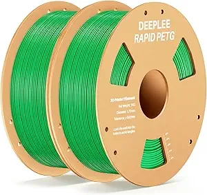 Deeplee3D DEEPLEE Rapid PETG Filament, High Speed PETG 3D Printer Filament Up to/s, Dimensional Accuracy +/-, Fits for Most FDM 3D Printers, 2kg Green
