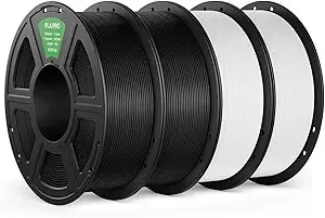 Deeplee3D DEEPLEE PLA PRO Filament, Stronger Toughness 3D Printer Filament 4KG, PLA Filament Dimensional Accuracy +/-, Neatly Wound, Fits Most FDM 3D Printer, Black and White