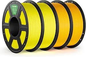 Deeplee3D DEEPLEE PLA PRO Filament, Stronger Toughness 3D Printer Filament 4KG, PLA Filament Dimensional Accuracy +/-, Neatly Wound, Fits Most FDM 3D Printer, Yellow and Sunflower Yellow
