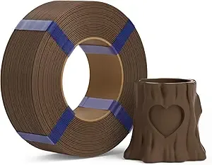 Deeplee3D DEEPLEE PLA Basic Refill Filament, No Spool 3D Printer Filament, Dimensional Accuracy +/-, Fits for Most FDM 3D Printers, 1KG Brown